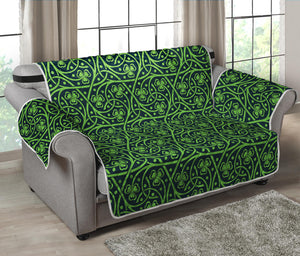 Irish Shamrock Pattern Print Loveseat Protector