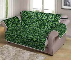 Irish Shamrock Pattern Print Loveseat Protector