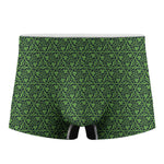 Irish Shamrock Pattern Print Men's Boxer Briefs