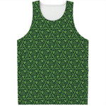 Irish Shamrock Pattern Print Men's Tank Top