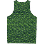 Irish Shamrock Pattern Print Men's Tank Top
