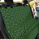 Irish Shamrock Pattern Print Pet Car Back Seat Cover