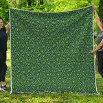 Irish Shamrock Pattern Print Quilt