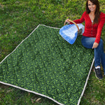 Irish Shamrock Pattern Print Quilt