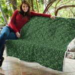 Irish Shamrock Pattern Print Quilt