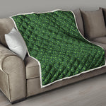 Irish Shamrock Pattern Print Quilt