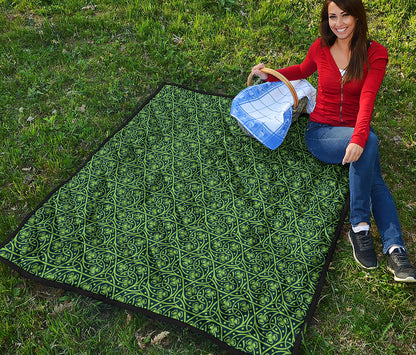 Irish Shamrock Pattern Print Quilt