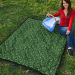 Irish Shamrock Pattern Print Quilt