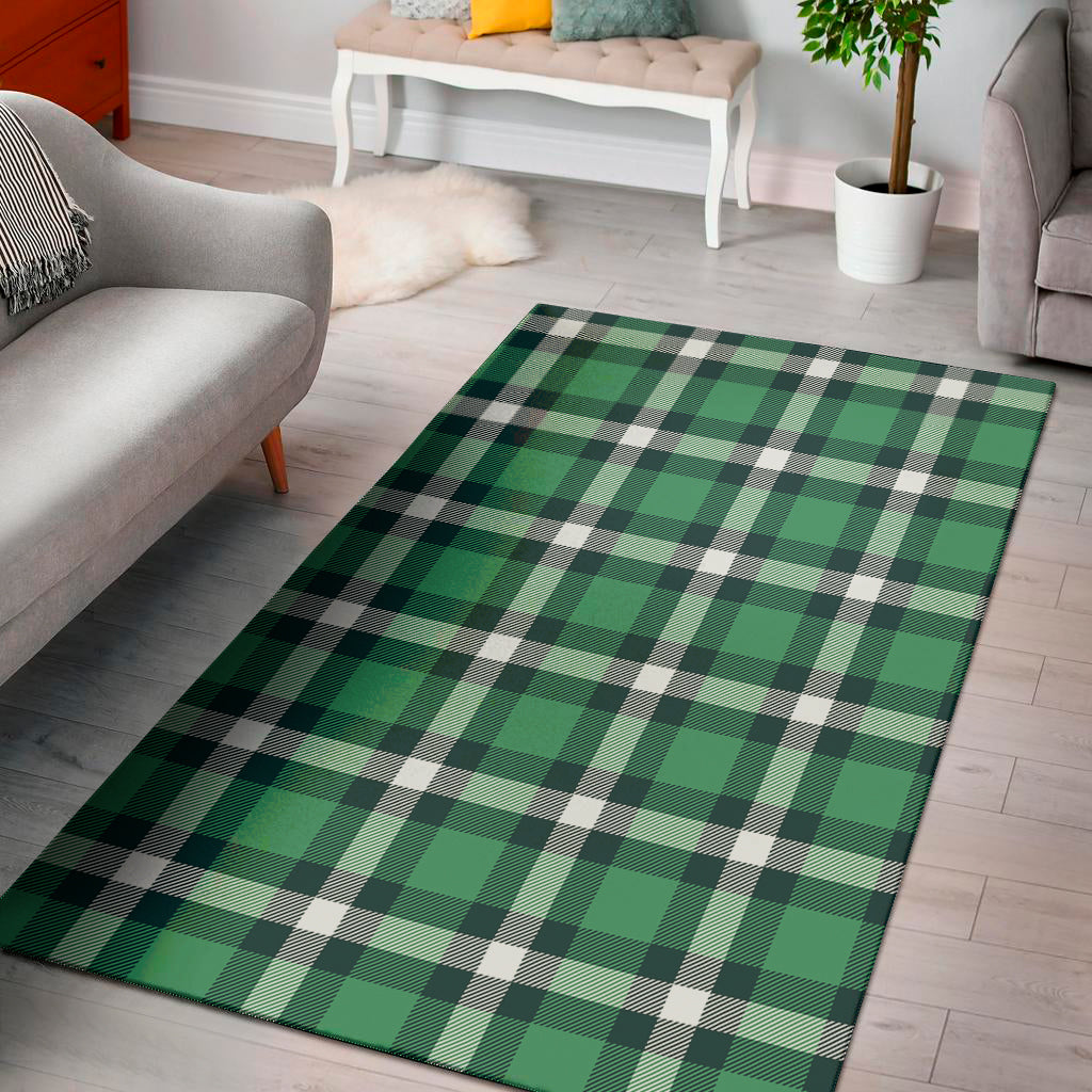 Irish St. Patrick's Day Plaid Print Area Rug
