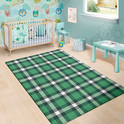 Irish St. Patrick's Day Plaid Print Area Rug