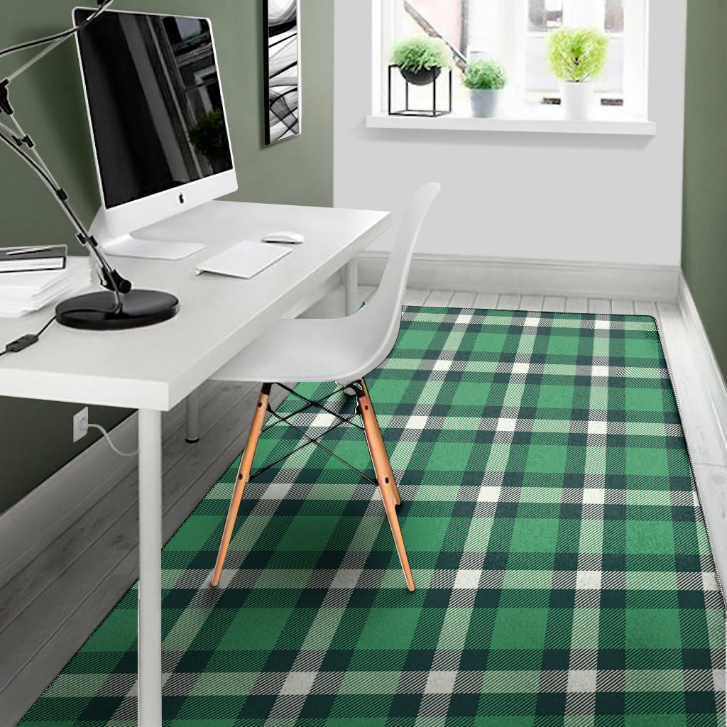 Irish St. Patrick's Day Plaid Print Area Rug