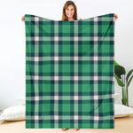 Irish St. Patrick's Day Plaid Print Blanket