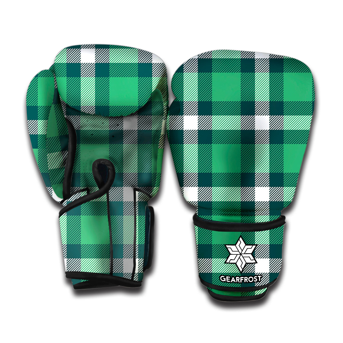 Irish St. Patrick's Day Plaid Print Boxing Gloves
