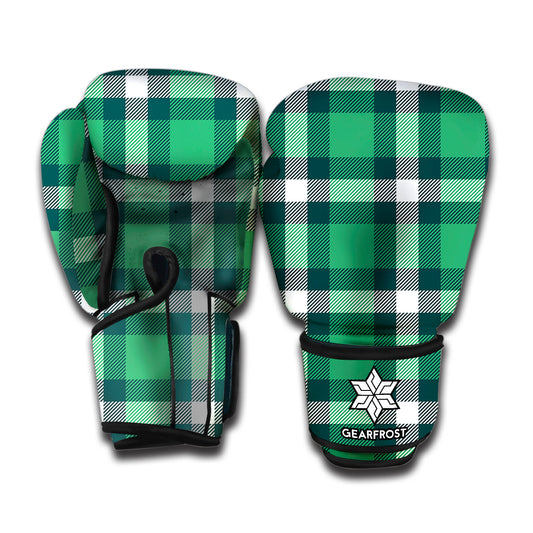 Irish St. Patrick's Day Plaid Print Boxing Gloves