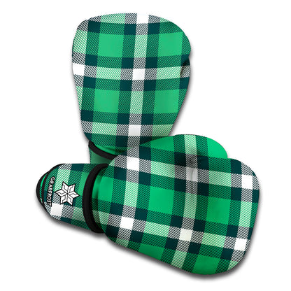 Irish St. Patrick's Day Plaid Print Boxing Gloves