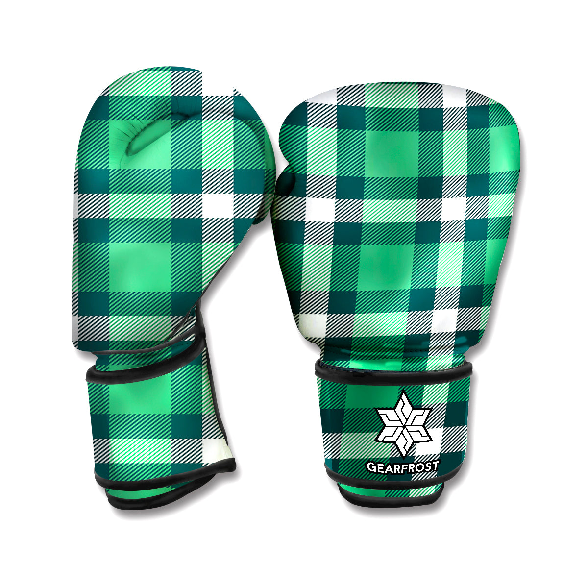 Irish St. Patrick's Day Plaid Print Boxing Gloves