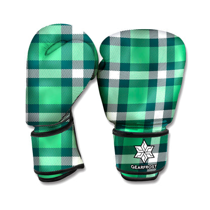 Irish St. Patrick's Day Plaid Print Boxing Gloves