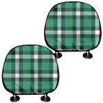Irish St. Patrick's Day Plaid Print Car Headrest Covers