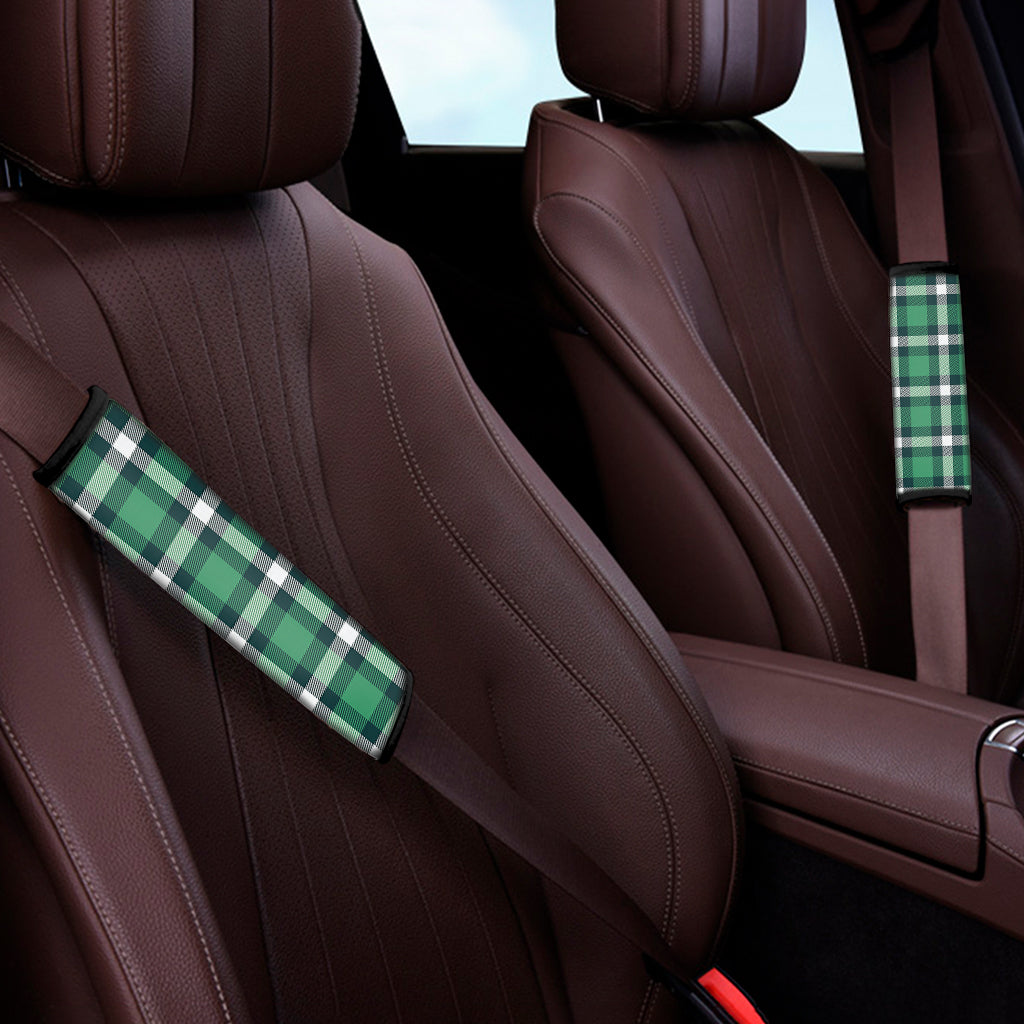 Irish St. Patrick's Day Plaid Print Car Seat Belt Covers