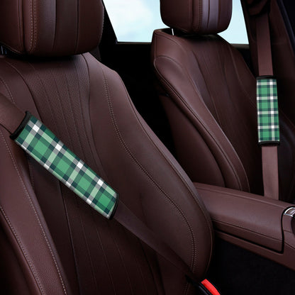 Irish St. Patrick's Day Plaid Print Car Seat Belt Covers