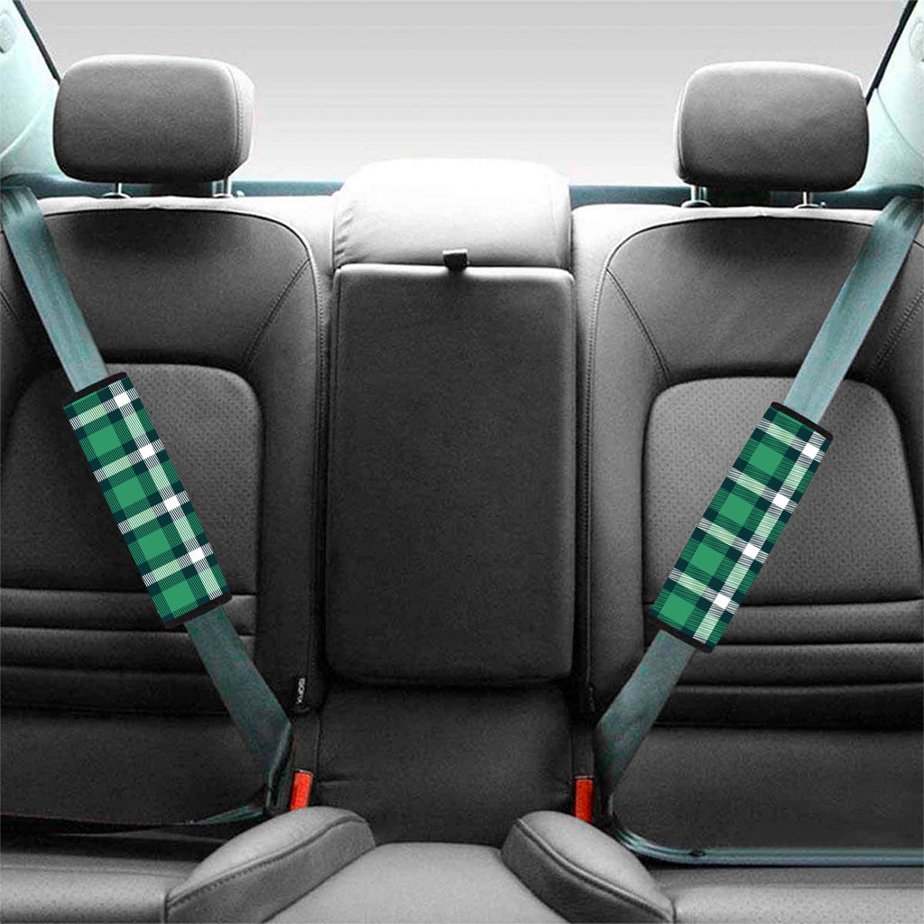 Irish St. Patrick's Day Plaid Print Car Seat Belt Covers