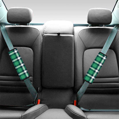 Irish St. Patrick's Day Plaid Print Car Seat Belt Covers