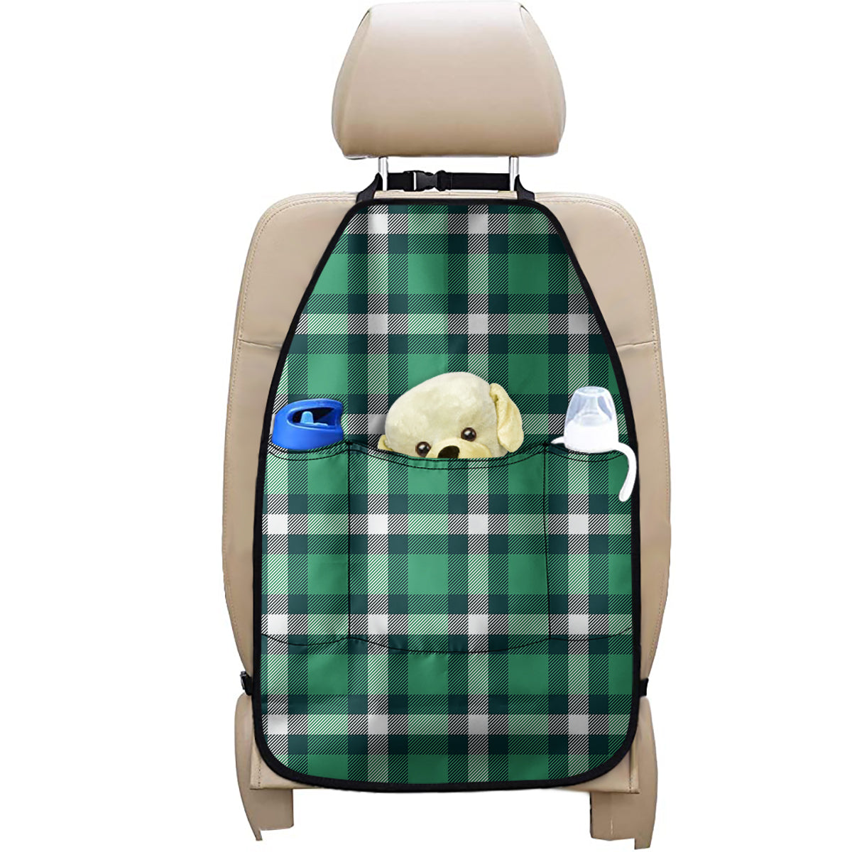 Irish St. Patrick's Day Plaid Print Car Seat Organizers