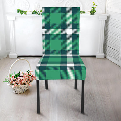 Irish St. Patrick's Day Plaid Print Dining Chair Slipcover