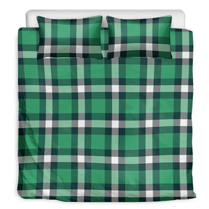 Irish St. Patrick's Day Plaid Print Duvet Cover Bedding Set