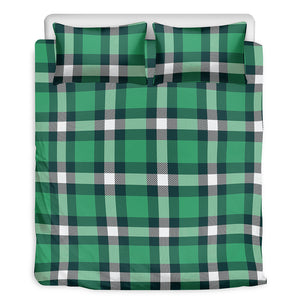 Irish St. Patrick's Day Plaid Print Duvet Cover Bedding Set