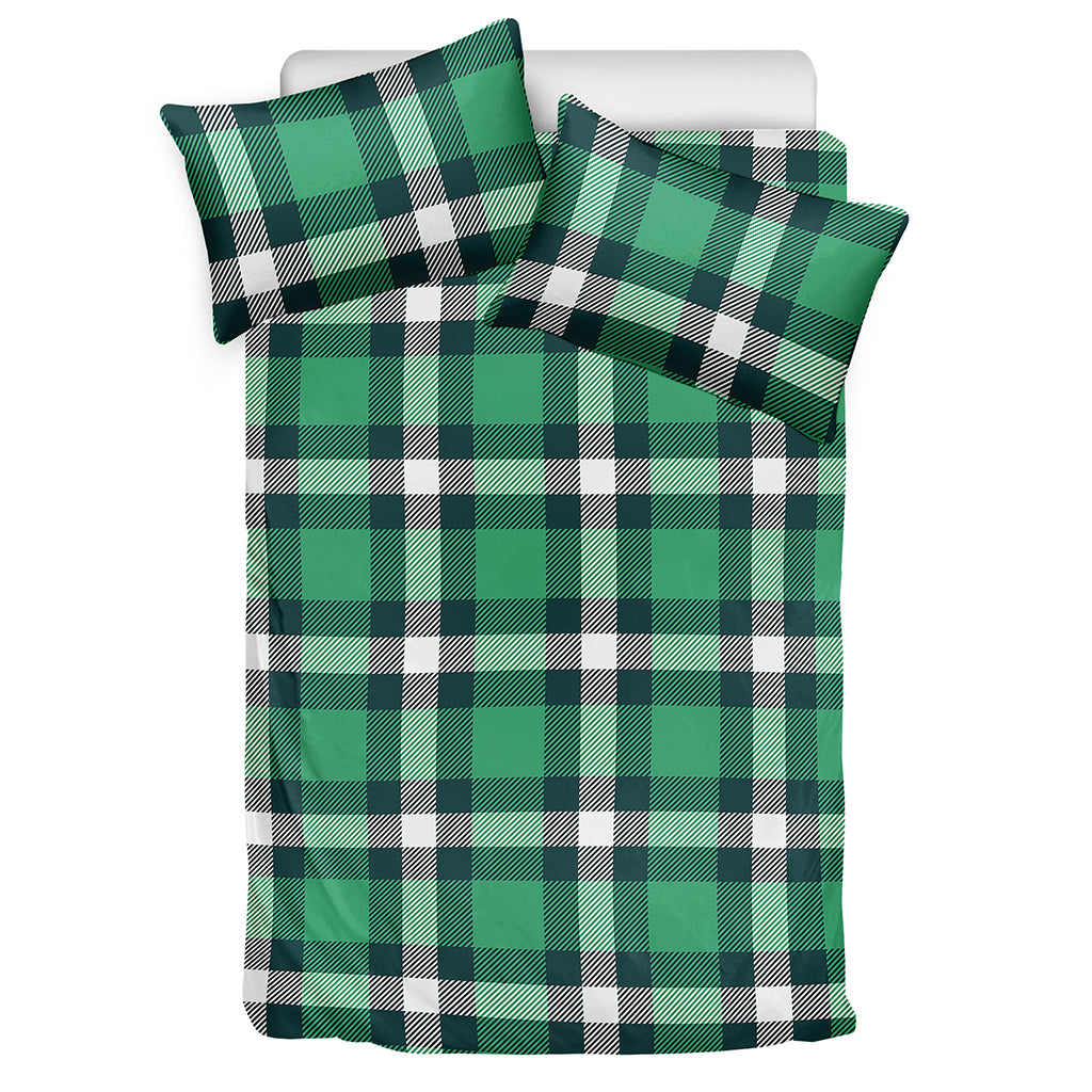 Irish St. Patrick's Day Plaid Print Duvet Cover Bedding Set