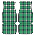 Irish St. Patrick's Day Plaid Print Front and Back Car Floor Mats