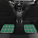 Irish St. Patrick's Day Plaid Print Front and Back Car Floor Mats