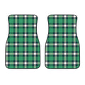Irish St. Patrick's Day Plaid Print Front Car Floor Mats