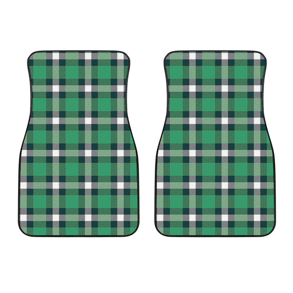 Irish St. Patrick's Day Plaid Print Front Car Floor Mats