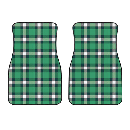 Irish St. Patrick's Day Plaid Print Front Car Floor Mats