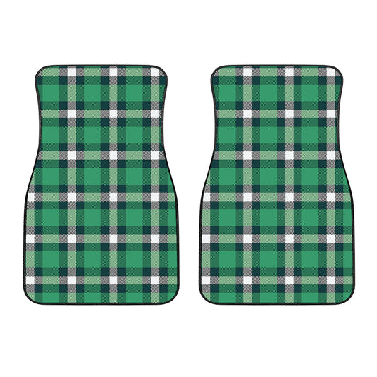 Irish St. Patrick's Day Plaid Print Front Car Floor Mats
