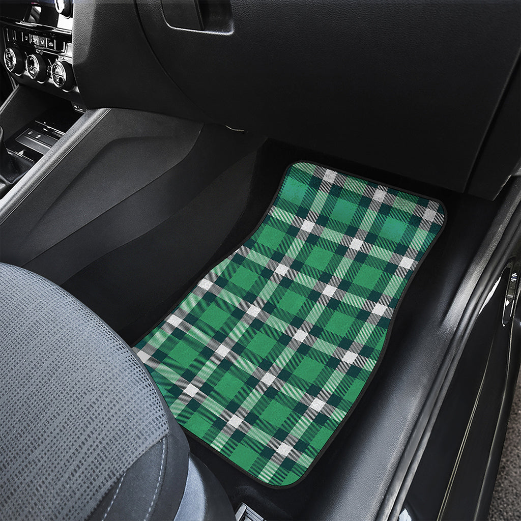 Irish St. Patrick's Day Plaid Print Front Car Floor Mats