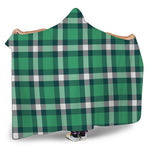 Irish St. Patrick's Day Plaid Print Hooded Blanket