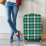Irish St. Patrick's Day Plaid Print Luggage Cover