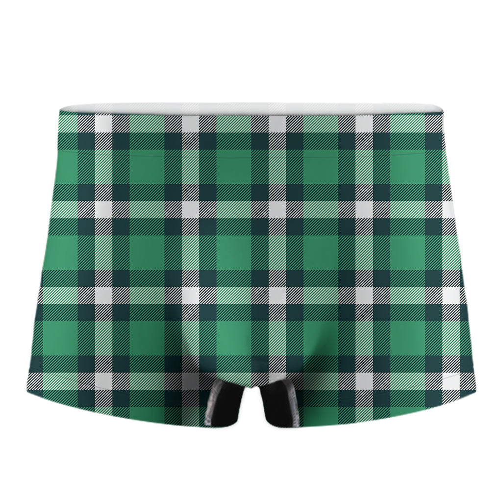Irish St. Patrick's Day Plaid Print Men's Boxer Briefs