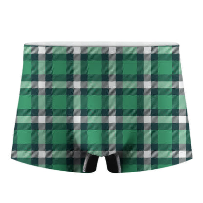 Irish St. Patrick's Day Plaid Print Men's Boxer Briefs
