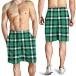 Irish St. Patrick's Day Plaid Print Men's Shorts