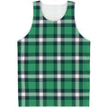 Irish St. Patrick's Day Plaid Print Men's Tank Top