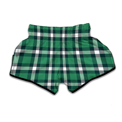 Irish St. Patrick's Day Plaid Print Muay Thai Boxing Shorts