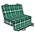 Irish St. Patrick's Day Plaid Print Pet Car Back Seat Cover