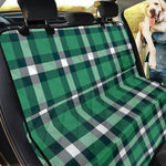 Irish St. Patrick's Day Plaid Print Pet Car Back Seat Cover