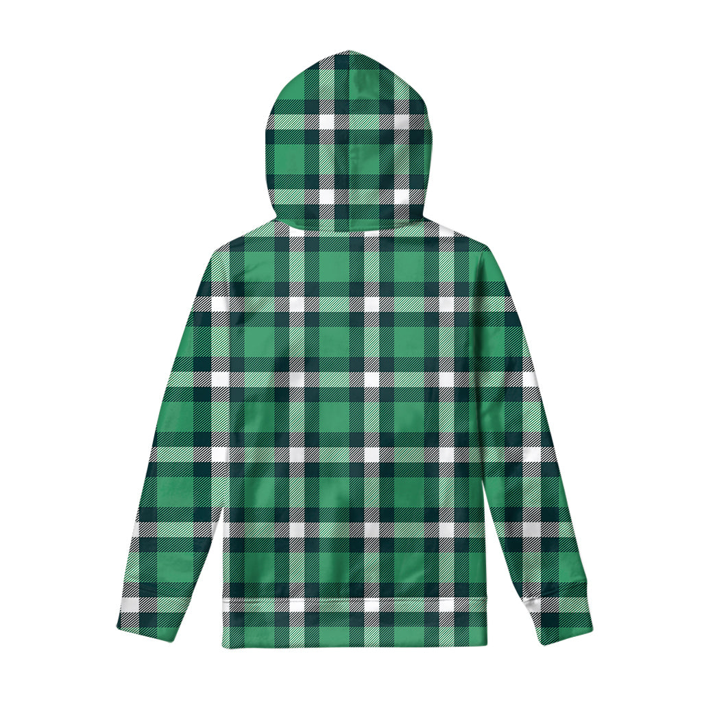Irish St. Patrick's Day Plaid Print Pullover Hoodie