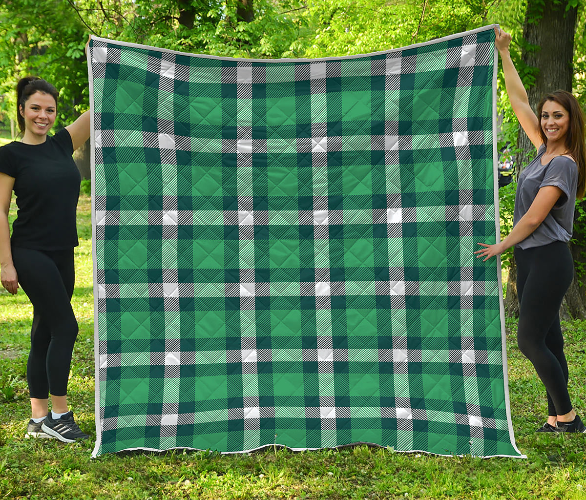 Irish St. Patrick's Day Plaid Print Quilt