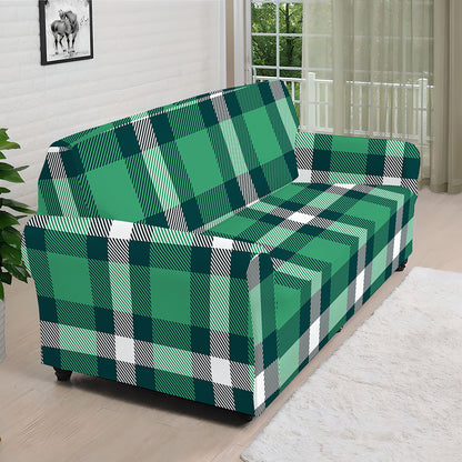 Irish St. Patrick's Day Plaid Print Sofa Cover